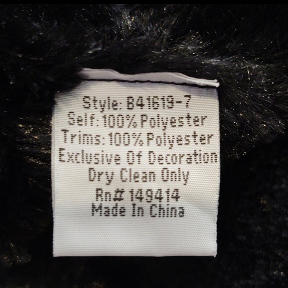 Johnny Was Sona Faux Fur Coat in Black, Size Large - Picture 11 of 13